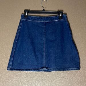 Cotton on A-line mini denim skirt size 4